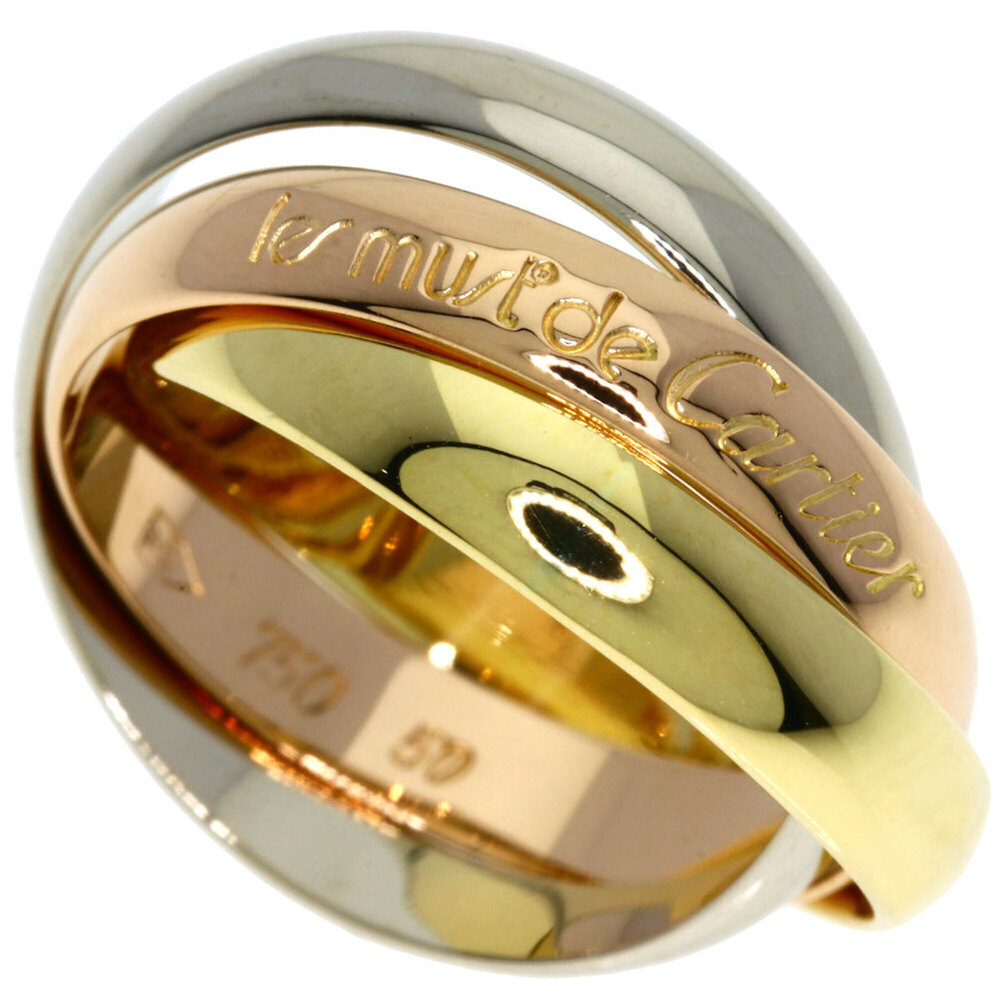 Cartier Trinity #50 Ring - 18K Yellow Gold/18K Pink White Gold Women's CARTIER